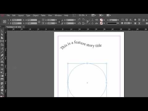 Adobe Indesign – Text an Pfad ausrichten