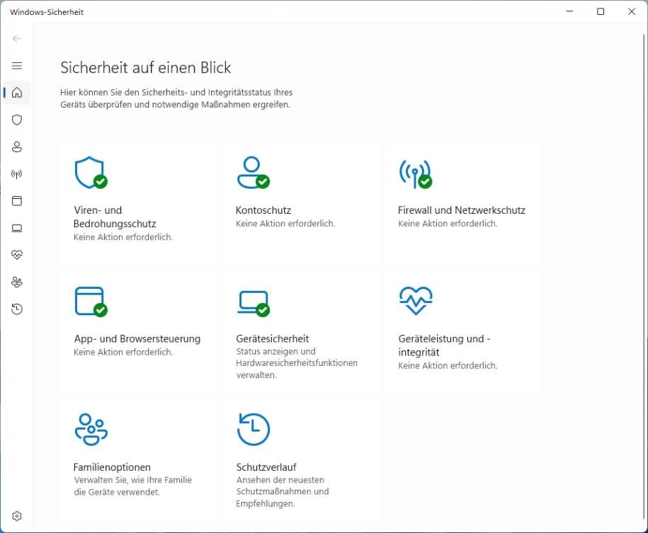 Bild 1: Windows Defender ist vielleicht nicht beliebt, aber er bietet ein starkes Schutzpaket