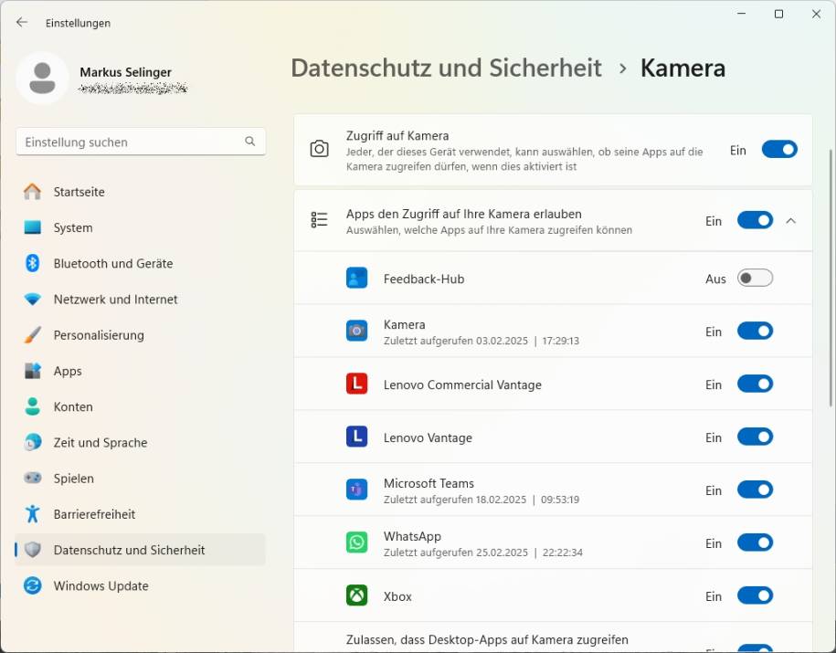 Bild 9: Es kann sein, dass Sie Tools installiert haben, die zu viele Berechtigungen für Windows haben