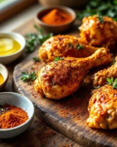 Hähnchenschenkel aus dem Airfryer: Der Geheimtipp für knusprige Haut