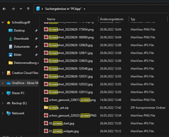 Bild 9: In der Details-Ansicht haben Sie mehr Übersicht