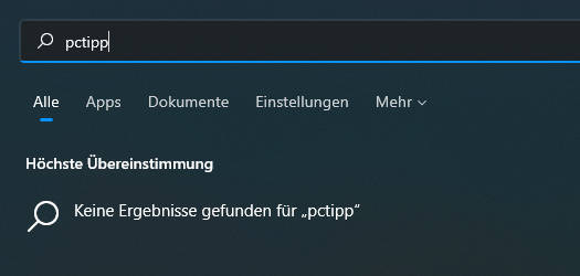 Bild 11: keine lästigen Web-Ergebnisse mehr