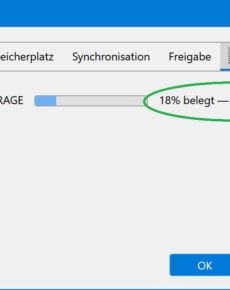 Entlocken Sie Ihrem Thunderbird den Füllstand des IMAP-Kontos
