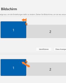 Windows 11: Mausverhalten bei zwei verschieden grossen Bildschirmen anpassen