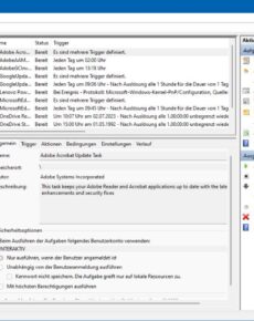 Die Windows-Aufgabenplanung lässt sich nicht durchsuchen