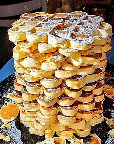 Vanille Joghurt Waffeln in 3 Minuten