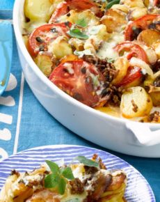 Rezept für Bratkartoffel-Hack-Auflauf