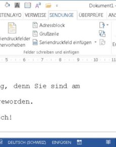 Word: Datumsformat im Serienbrief anpassen