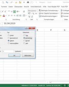 Excel & LibreOffice: Datumsreihe ohne Wochenende ausfüllen