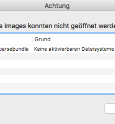 Defektes Sparsebundle reparieren