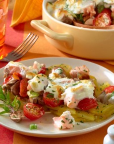 Kartoffel-Lachs-Auflauf