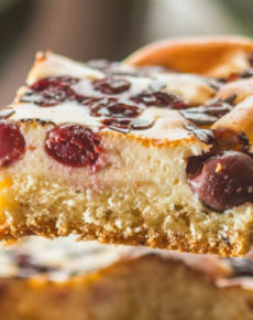 Kirsch Käsekuchen vom Blech
