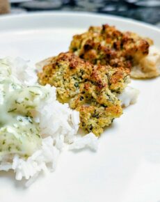 Kabeljau-Schlemmerfilet à la Bordelaise aus dem Airfryer & Dillsauce