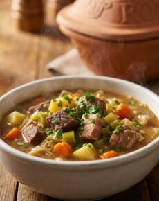 Pichelsteiner Eintopf aus dem Römertopf