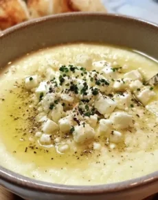 Schwiegermutter-Creme – Knoblauch-Feta-Creme mit Olivenöl