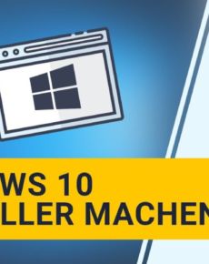 Windows 10 schneller machen