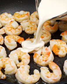 Alfredo´s Garnelen-Pasta