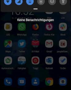 Android: Schnellzugriffe anpassen