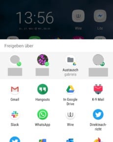 Android: Teilen-Dialog anpassen