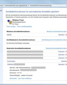 Windows 10 vergisst Netzwerk-Passwörter