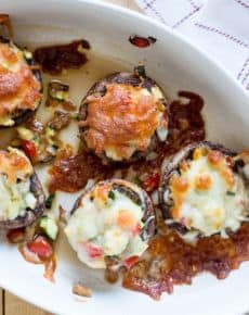 Gefüllte Champignons