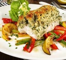 Low Carb-Schlemmerfilet mit Paprikagemüse