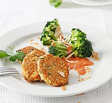 Thunfischfrikadellen mit Brokkoli