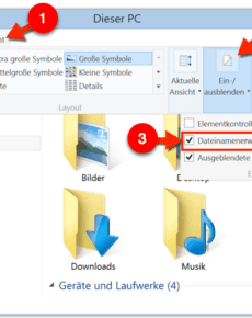 Windows 10: Dateiendungen im Explorer blitzschnell anzeigen lassen