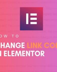 How to Change Link Color in Elementor