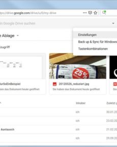 Google Drive: Schnellzugriff entfernen