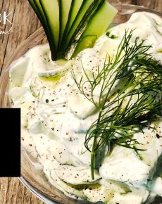 Gurkensalat mit Joghurt-Dill-Sauce