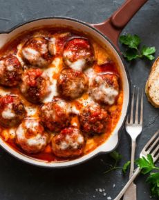 Hackbällchen Toscana in Tomatensahnesoße