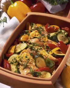 Hähnchenfilet aus dem Tontopf