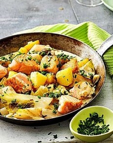 Lachs-Kartoffel-Pfanne