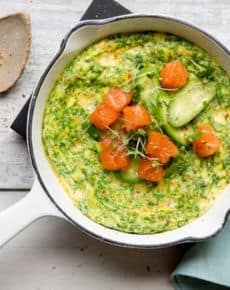 Kräuter-Omelett mit Räucherlachs