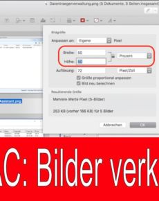 Mac: Mehrere Bilder verkleinern mit Vorschau