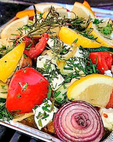 Mediterranes Grillgemüse mit Schafskäse