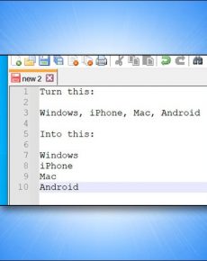 How to Replace Any Character with Newlines in Notepad++