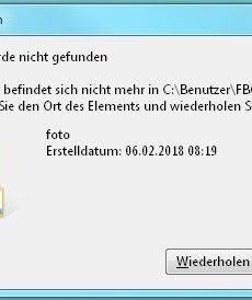Unlöschbarer Ordner – was nun?