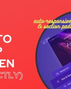 Oxygen – die besten Globalen Responsive Einstellungen