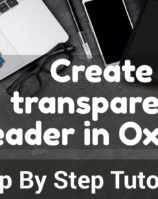 Oxygen – Transparenter Header