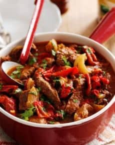 Paprika-Rindfleischpfanne