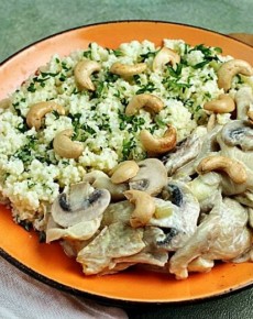 Pilz-Pfanne mit Couscous