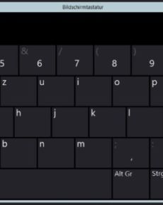 Bildschirmtastatur unter Windows