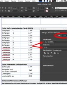 Tausender Trennzeichen durch Suchen-und-Ersetzen in Adobe Indesign