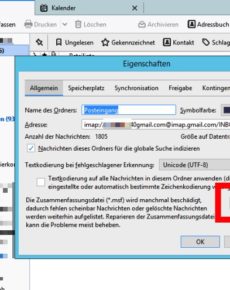 Thunderbird: Programm zeigt falsche E-Mail (falschen Text) beim Anklicken an (IMAP)
