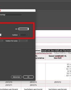 Adobe Indesign – Text farbig unterlegen Zeile bzw. Zeichen farbig markieren