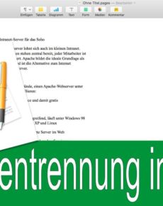 Silbentrennung in Apple Pages einschalten