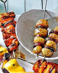 Spanische Kartoffelspieße