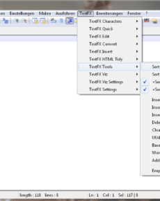 Duplikate mit Notepad++ entfernen